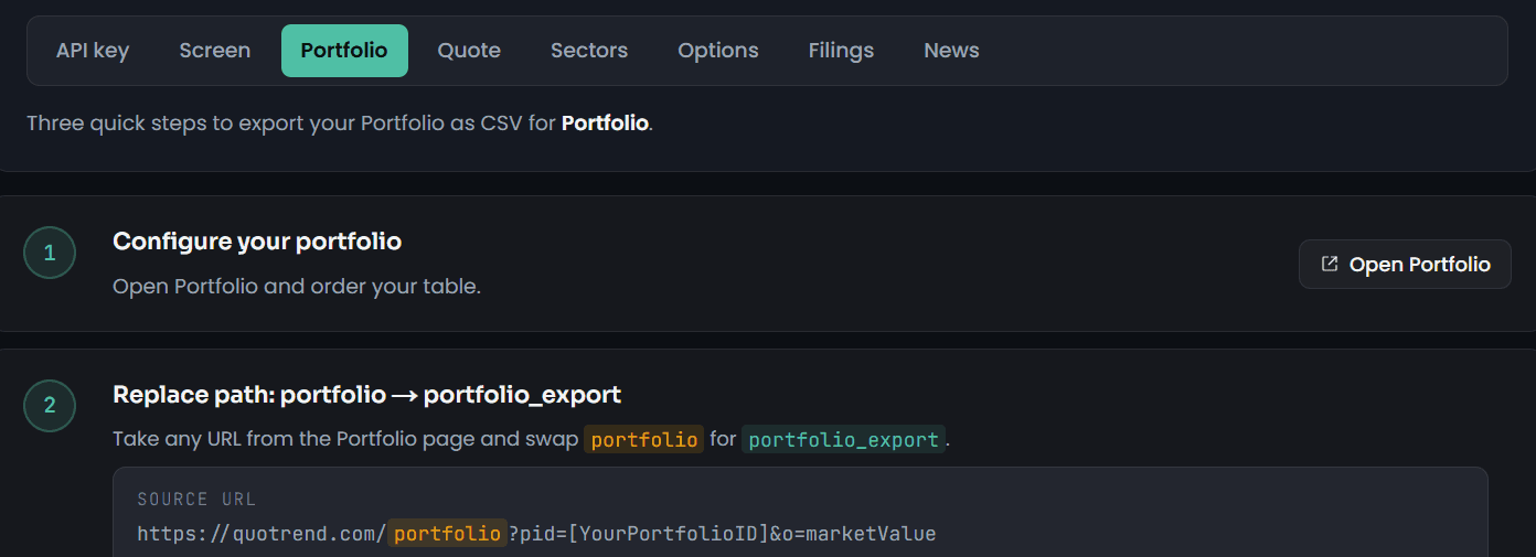 Track · Intraday + API